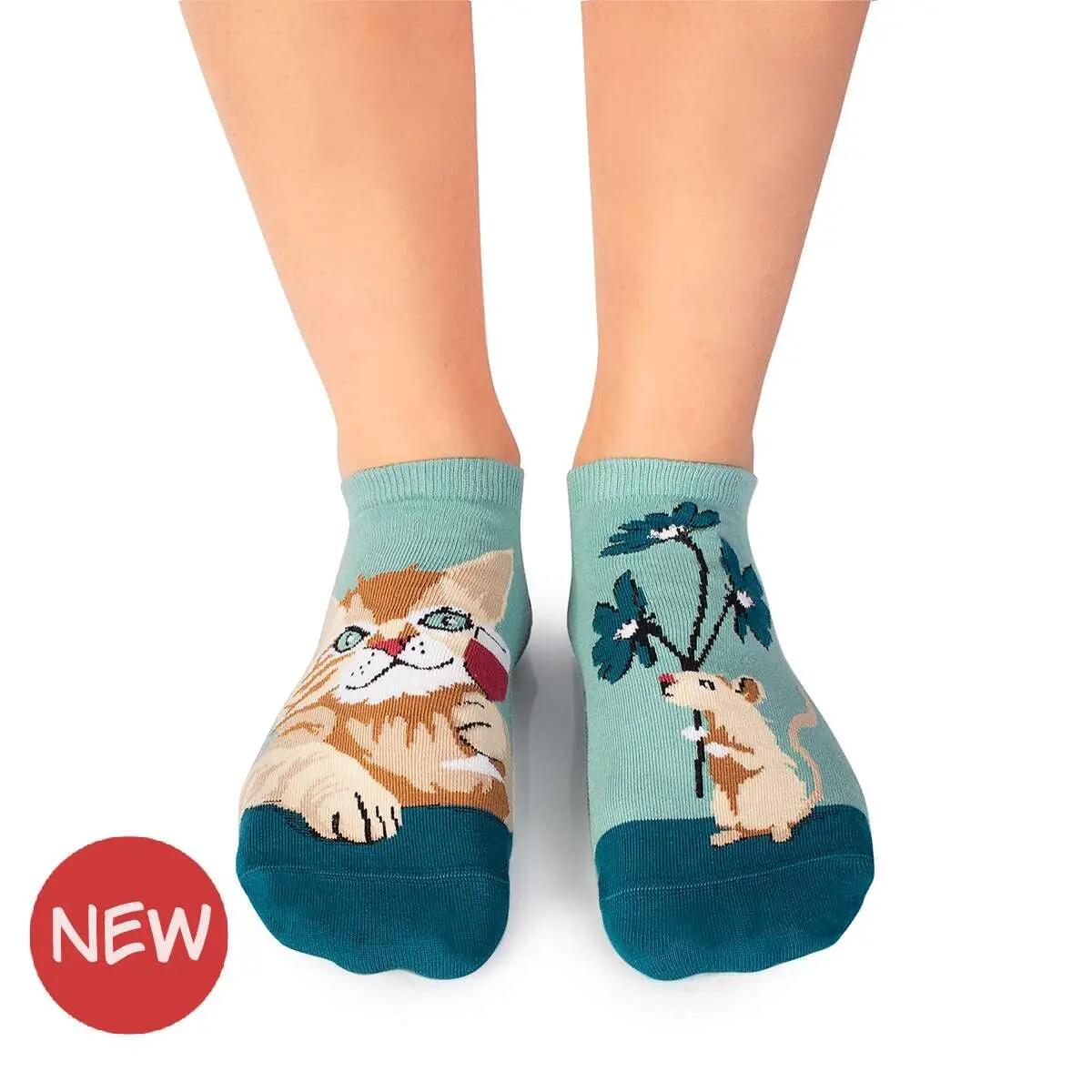Șosete scurte bumbac Arty Socks Pisici și Șoareci 2/6