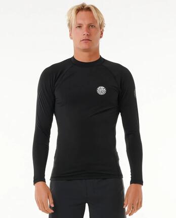 T-shirt anti-UV Homme Icons UPF Brushed manches longues - Noir