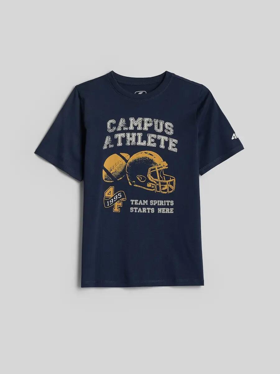 T-shirt bawełniany chłopięcy 4F 6/6