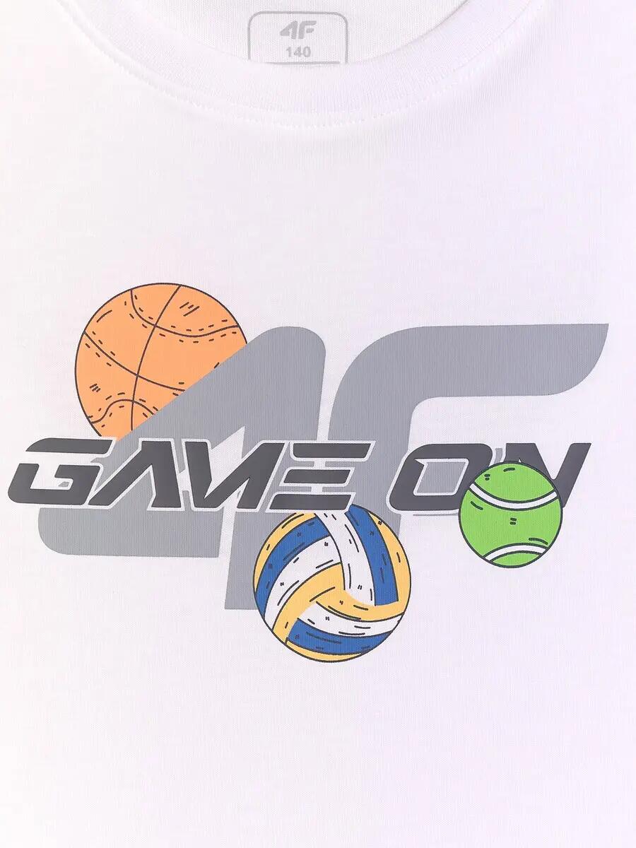 T-shirt bawełniany chłopięcy 4F 6/6