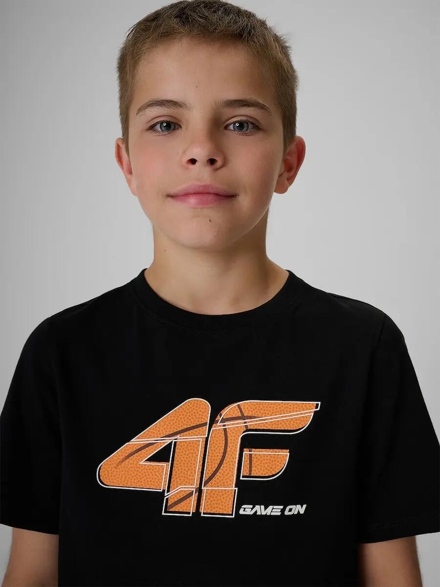 T-shirt bawełniany chłopięcy 4F 4/6