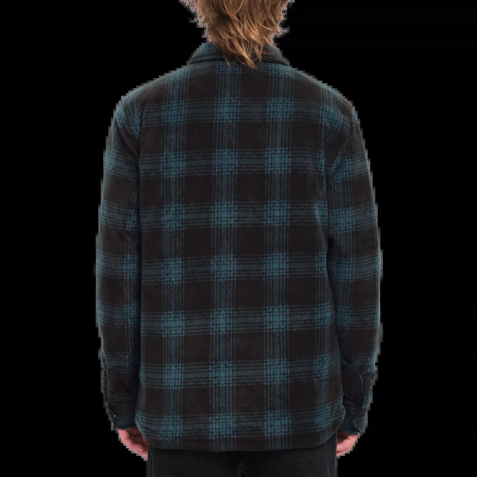 Volcom Bowered LS overhemd zwart groen 2/7