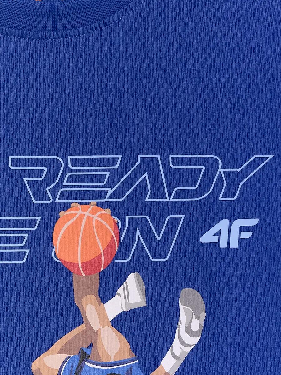 T-shirt bawełniany chłopięcy 4F 6/6
