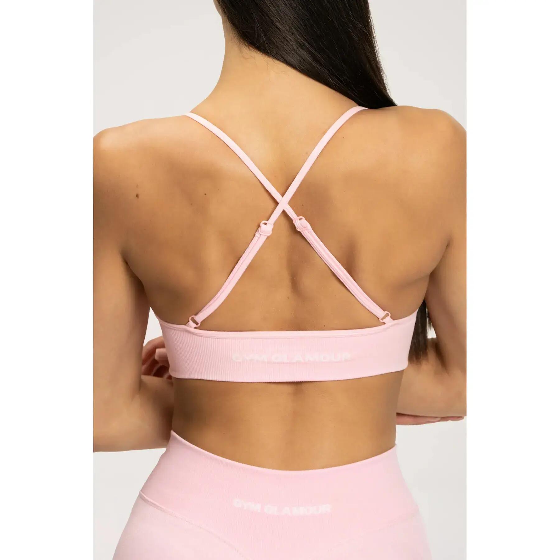 Brassière z dekoltem w serek damska Gym Glamour 3/4