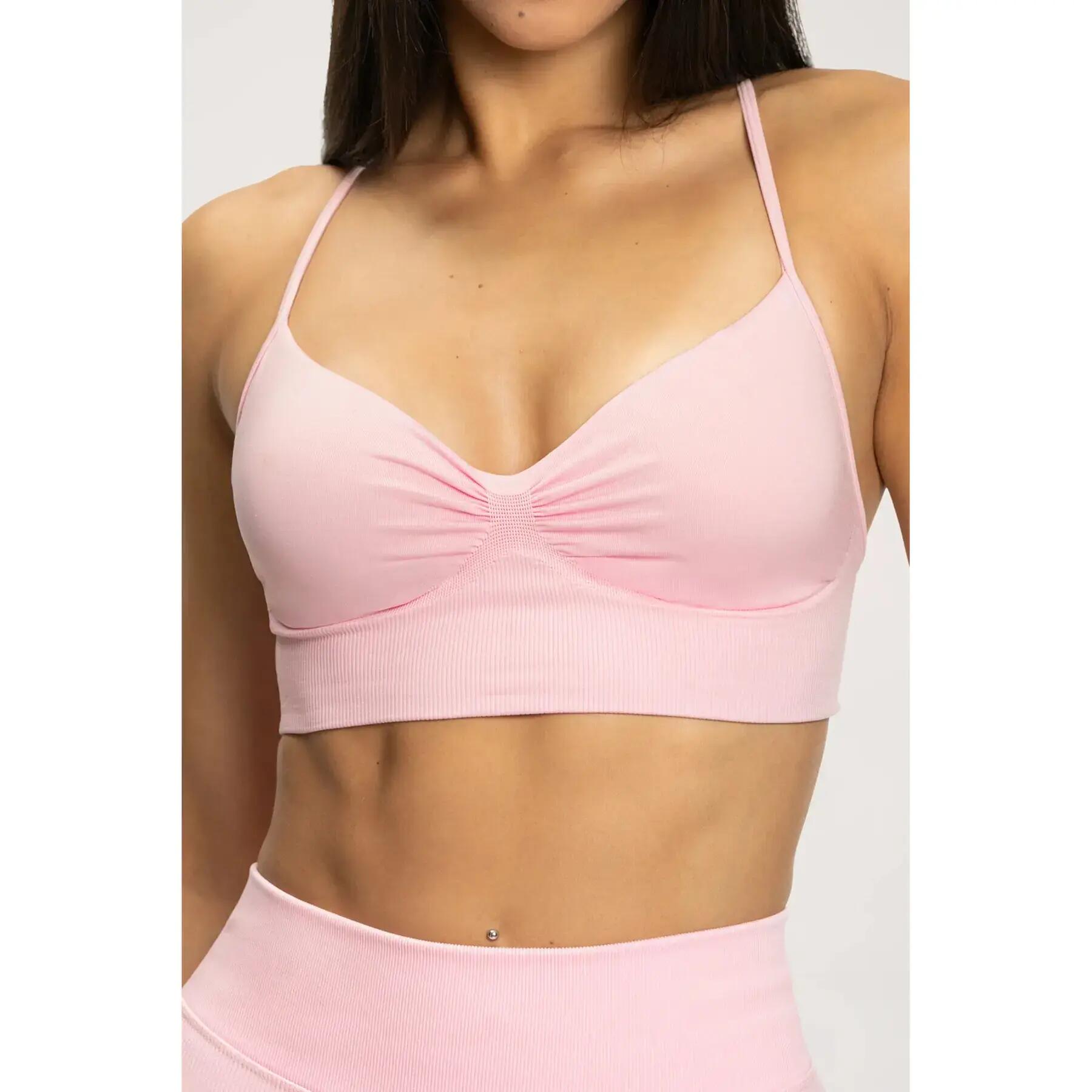 Brassière z dekoltem w serek damska Gym Glamour 2/4