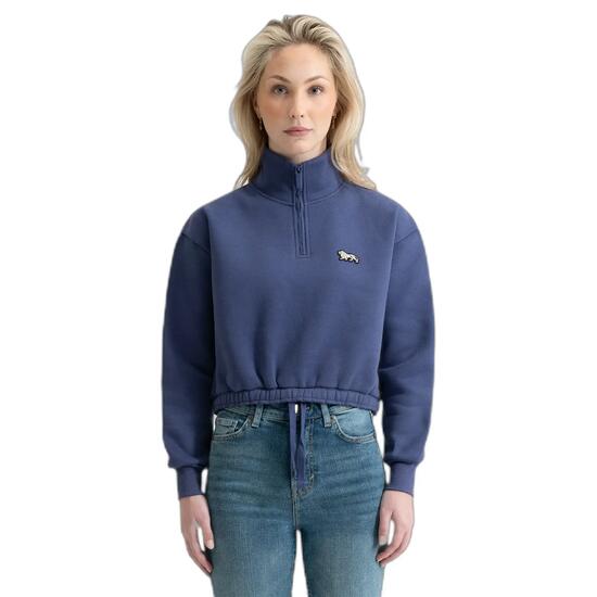Sweatshirt court col zippé femme Lonsdale Wetwang