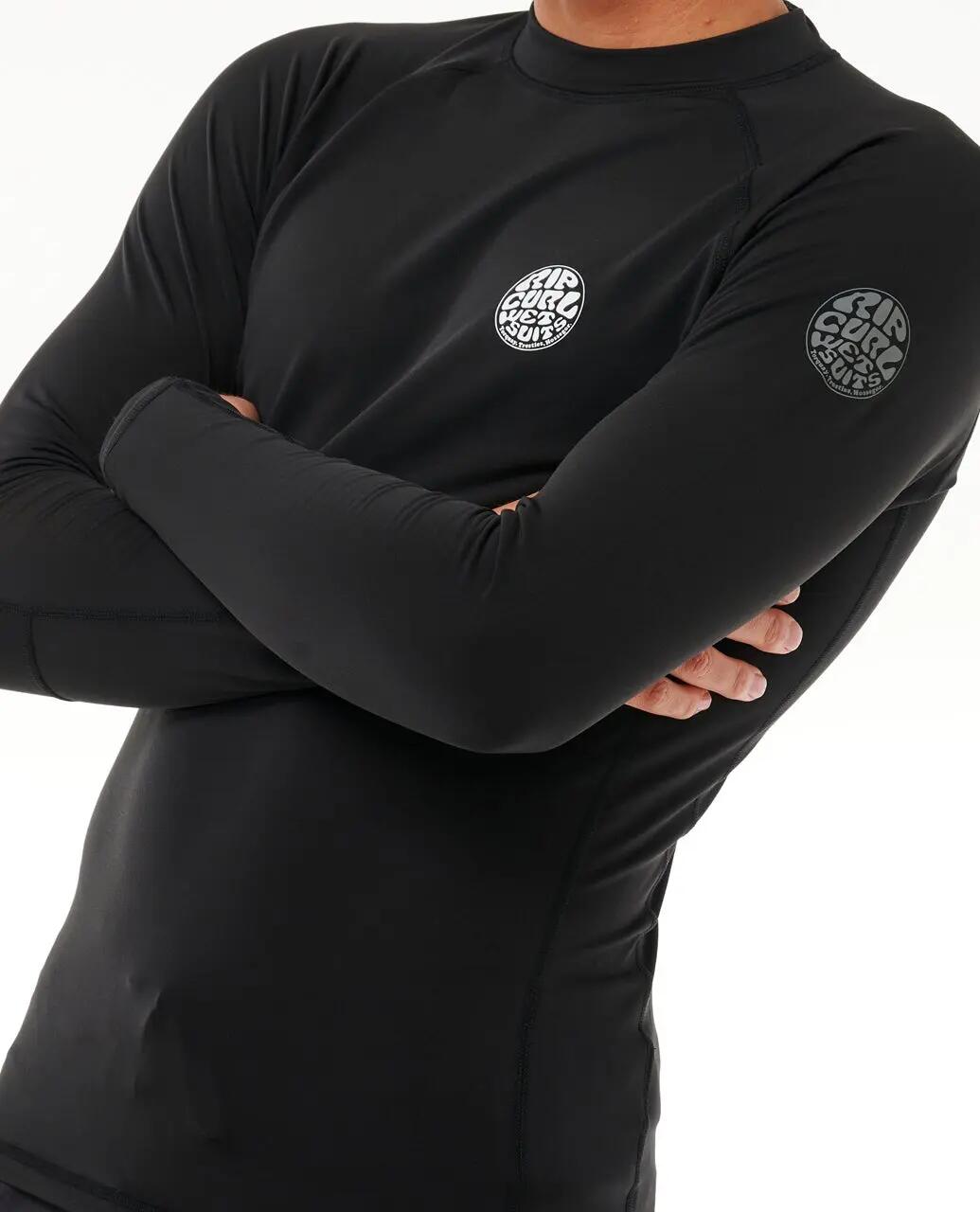 T-shirt anti-UV Homme Icons UPF Brushed manches longues - Noir 5/6