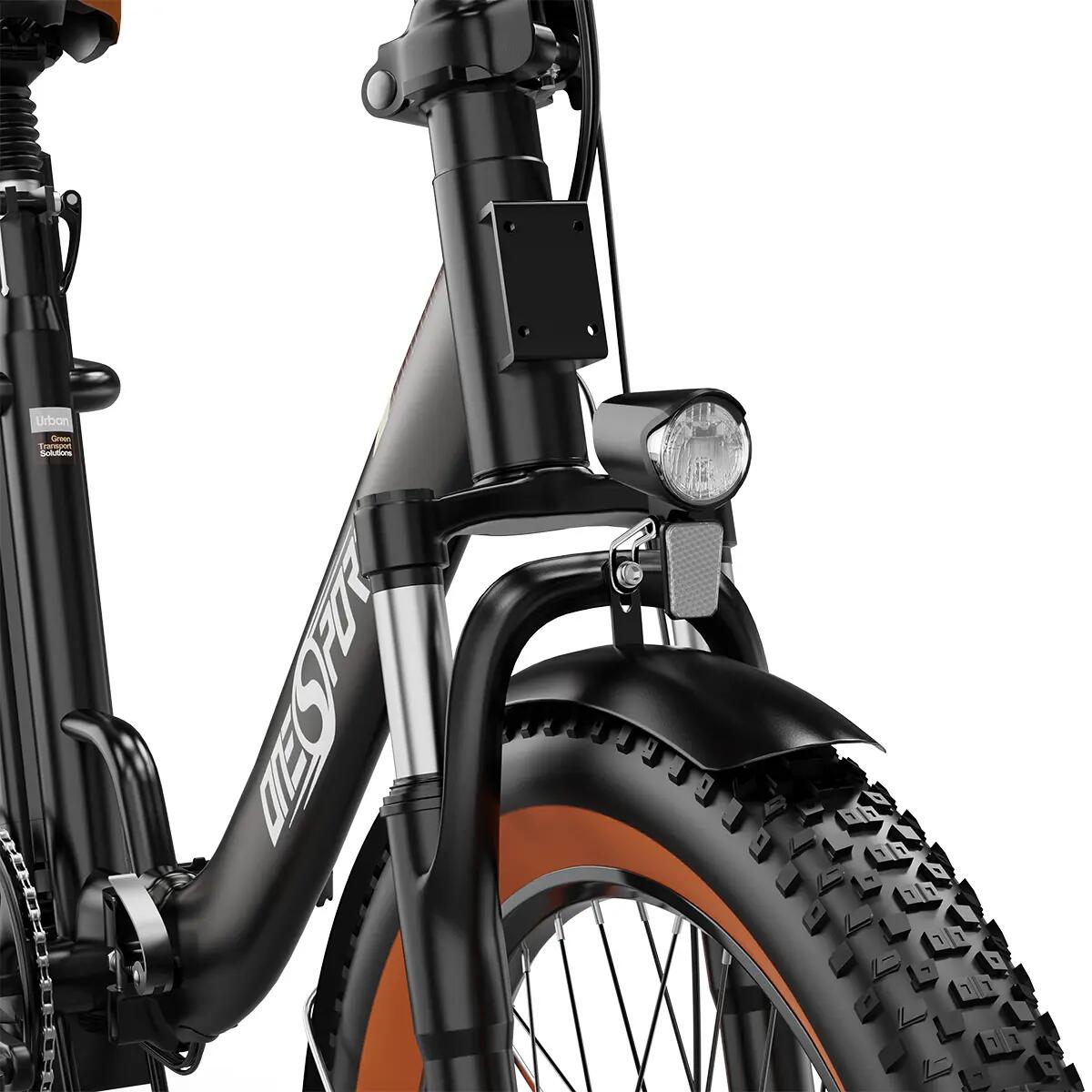 Skladací mestský elektrobicykel ONESPORT OT16-2 48V 17Ah 20" pláště 10/15