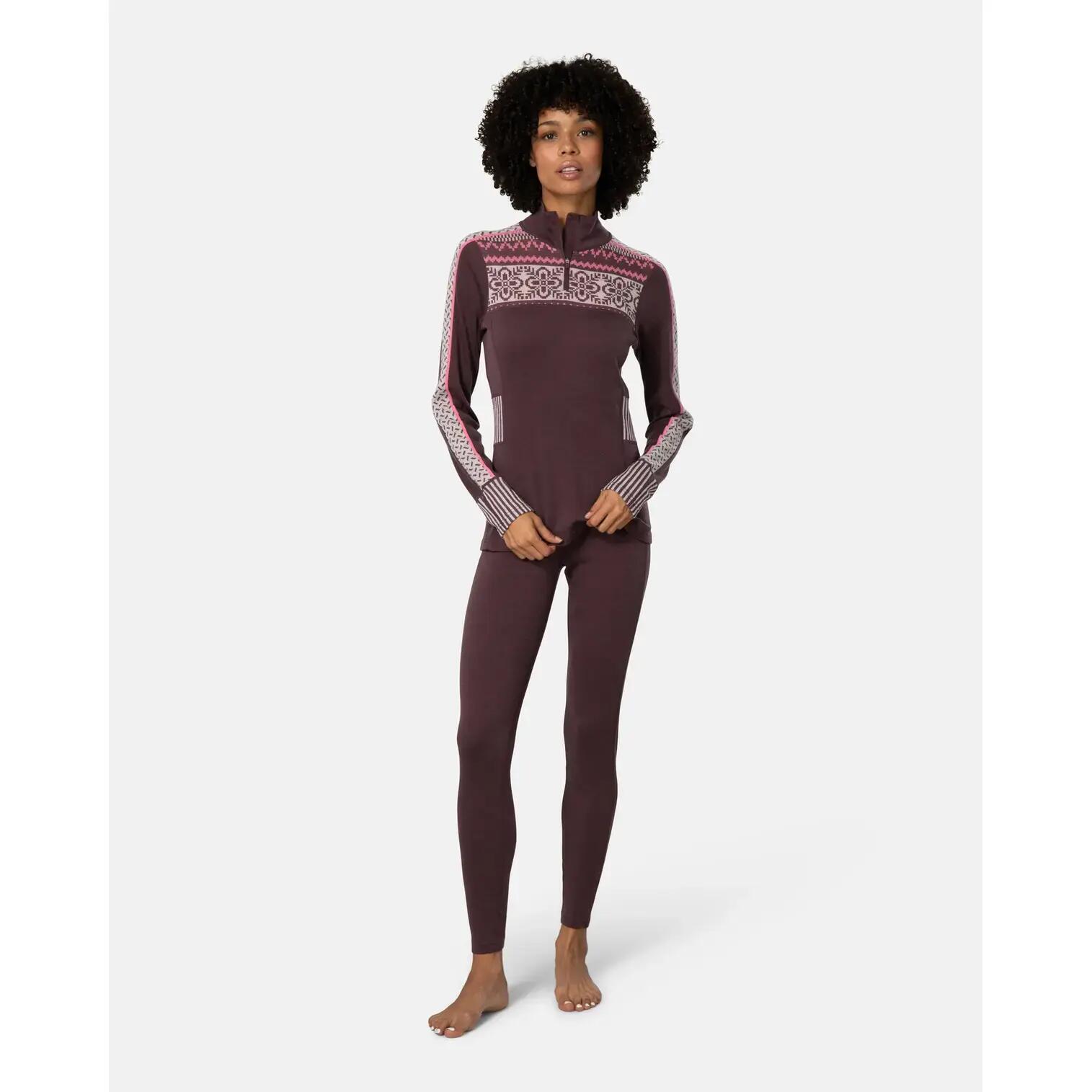 Langarm Shirt 1/2 Reißverschluss für Damen Kari Traa Ines 5/5