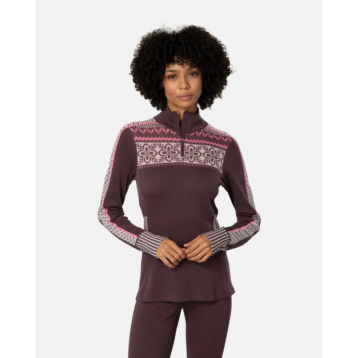 Langarm Shirt 1/2 Reißverschluss für Damen Kari Traa Ines 3/5