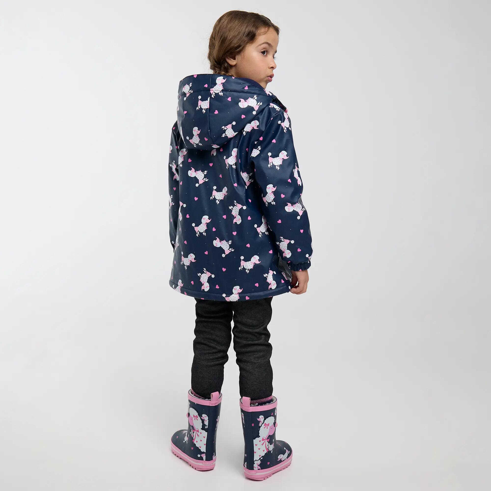 Bottes de pluie fille imprimé caniche doublure sherpa 7/7