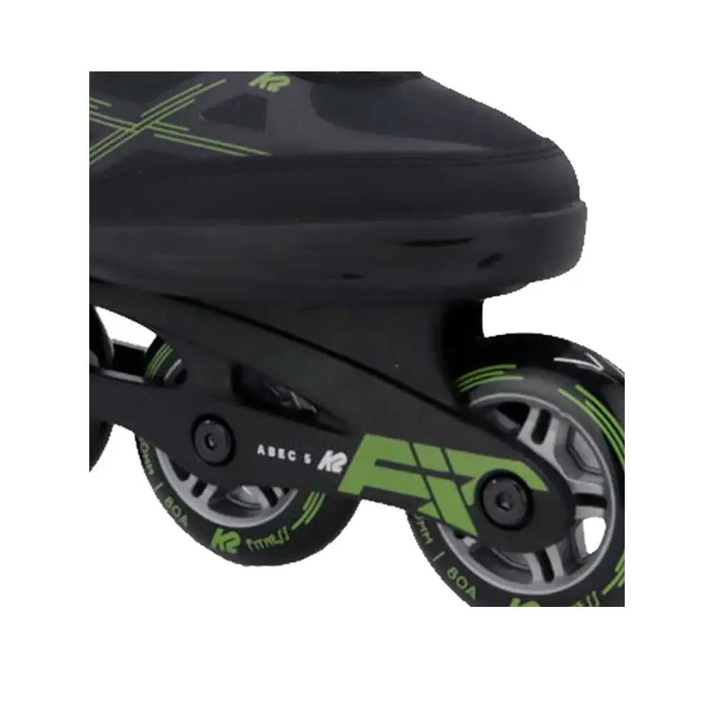 Patines en línea K2 F.I.T. 80 Pro Negro/Verde 7/7
