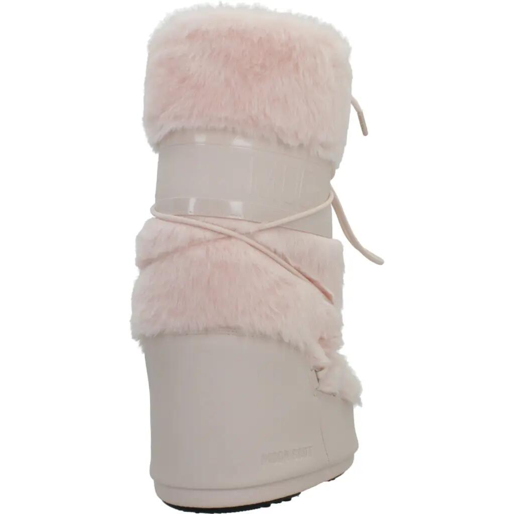 Buty MOON BOOT ICON FAUX FUR 14089000 042 Rose 3/5