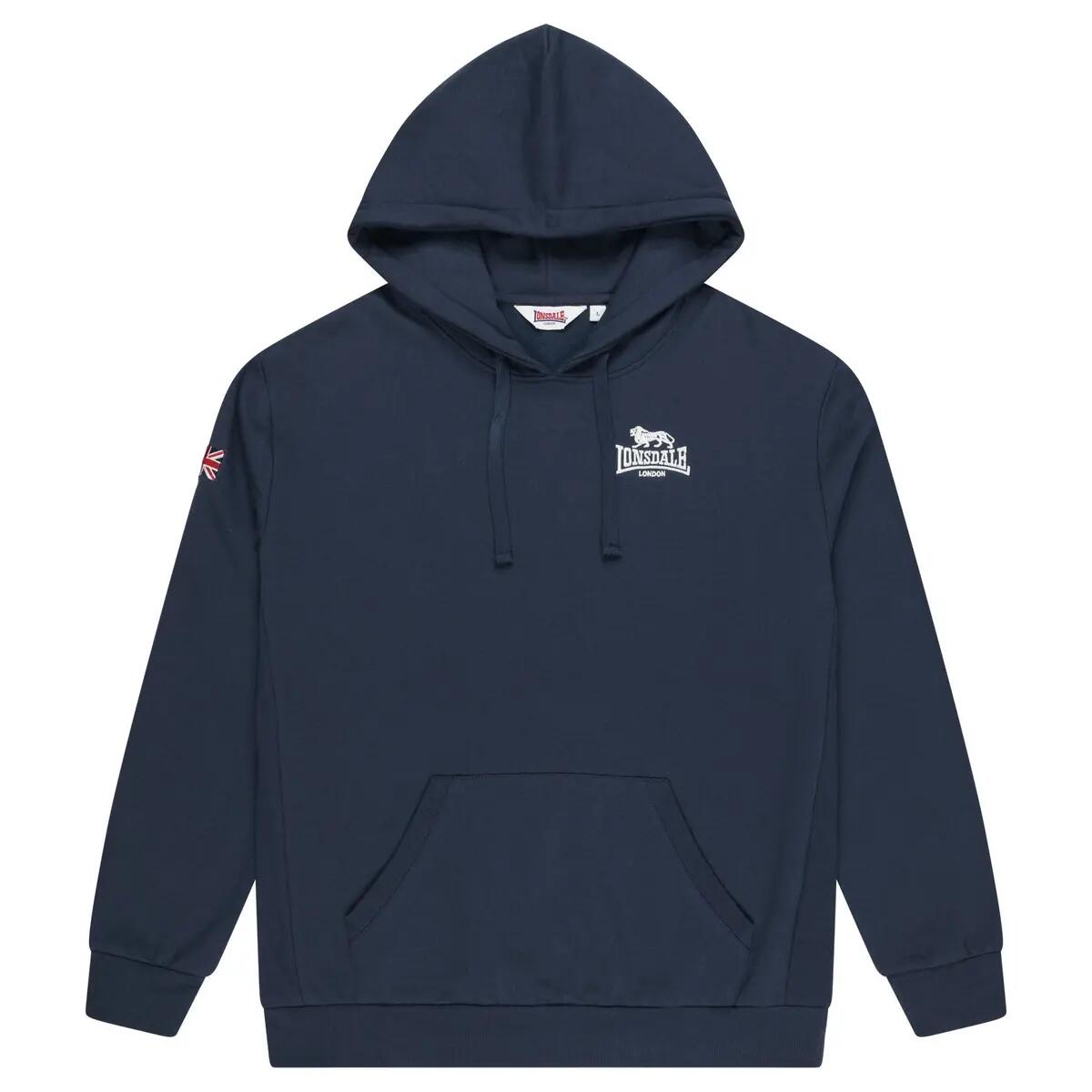 Lonsdale Hoodie Stratford 117943 Dark Navy/Ecru-XXL 4/4