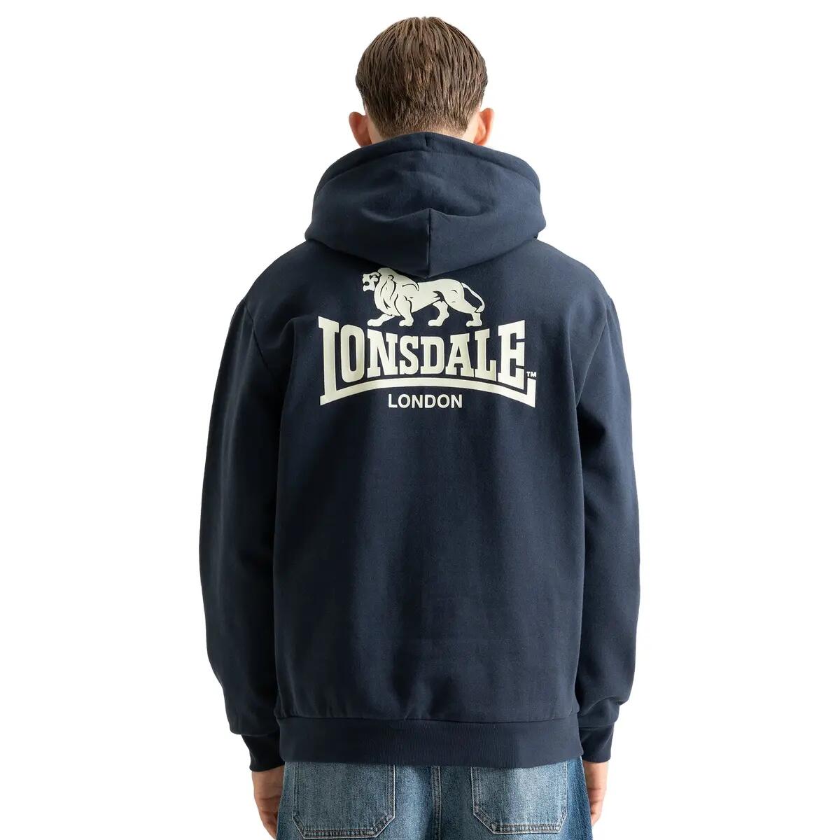 Lonsdale Hoodie Stratford 117943 Dark Navy/Ecru-XXL 2/4
