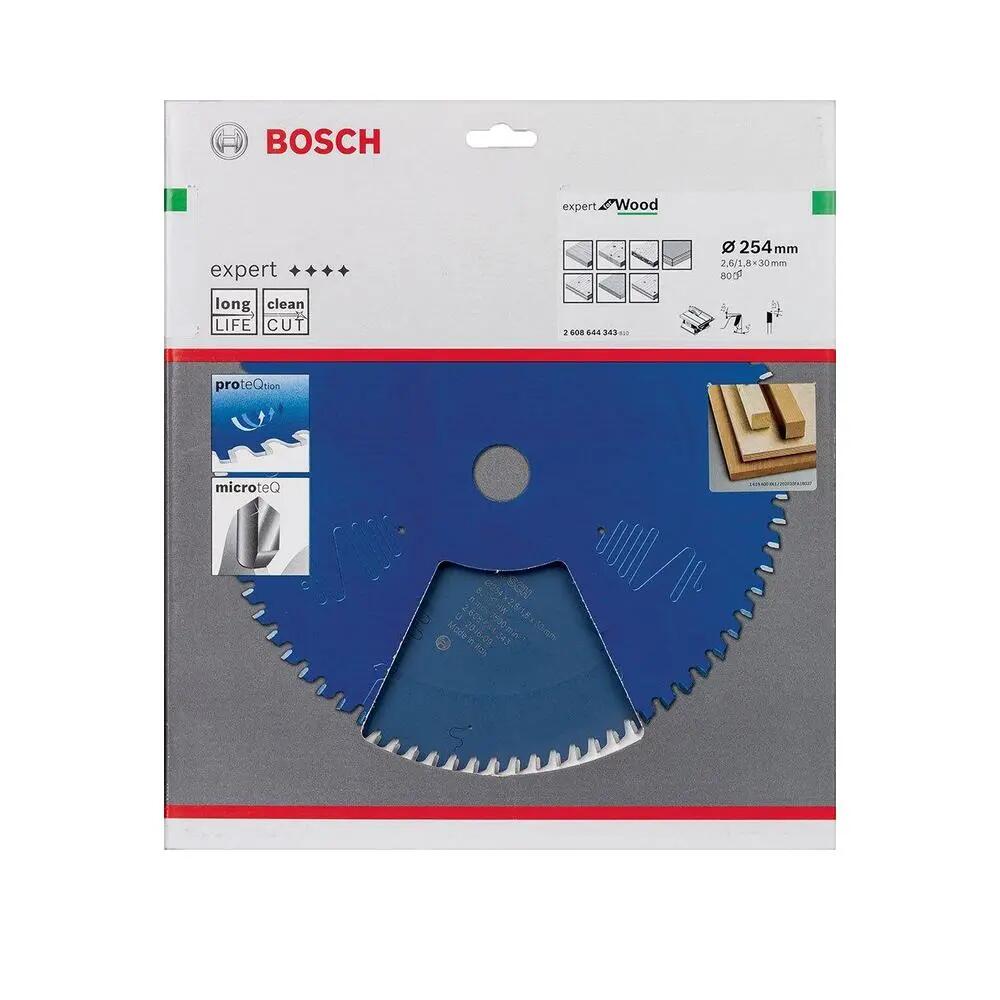Brzeszczot do piły tarczowej Bosch Expert do drewna 254 mm — 80 zębów 2/2