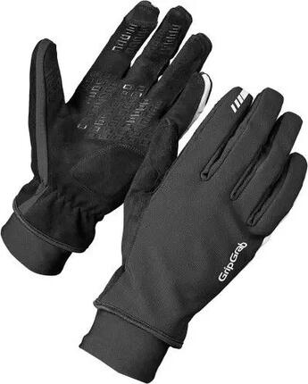 Gants de cyclisme PACR coupe-vent d'hiver GripGrab noirs - Taille 2XL