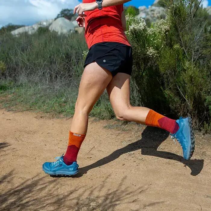 Meias de trail para senhora Injinji Midweight Crew 4/5