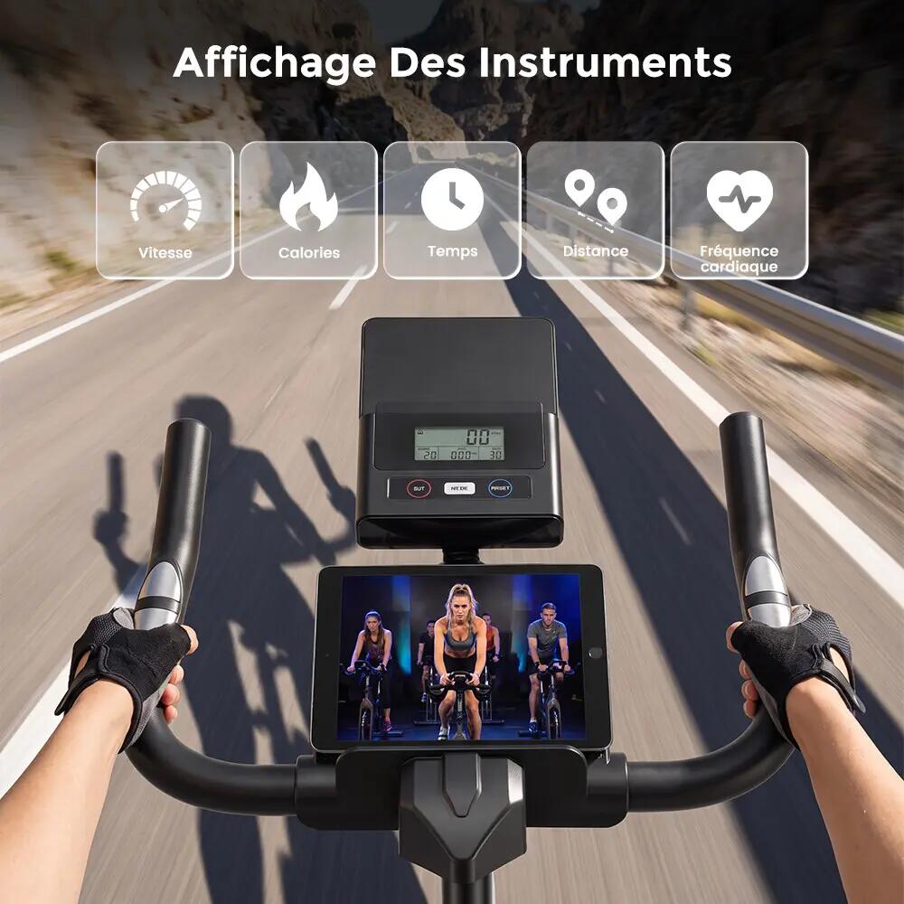 iscooter DC002A Heimtrainer, 6 kg Schwungrad, FitShow App 6/12