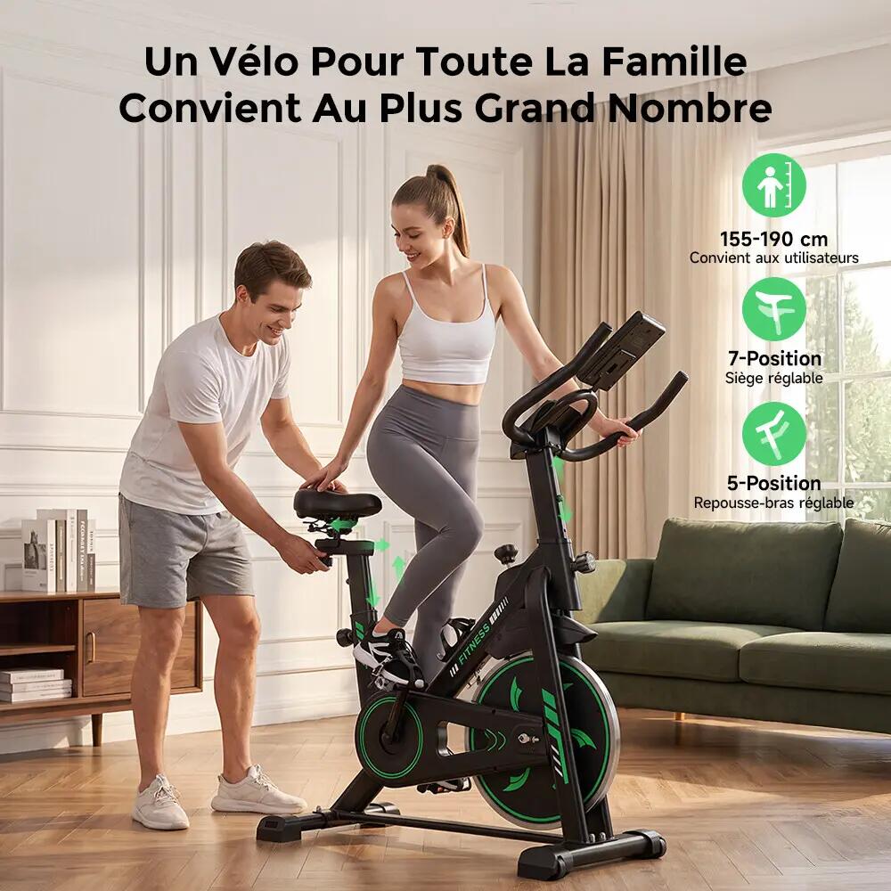 iscooter DC002A Heimtrainer, 6 kg Schwungrad, FitShow App 4/12