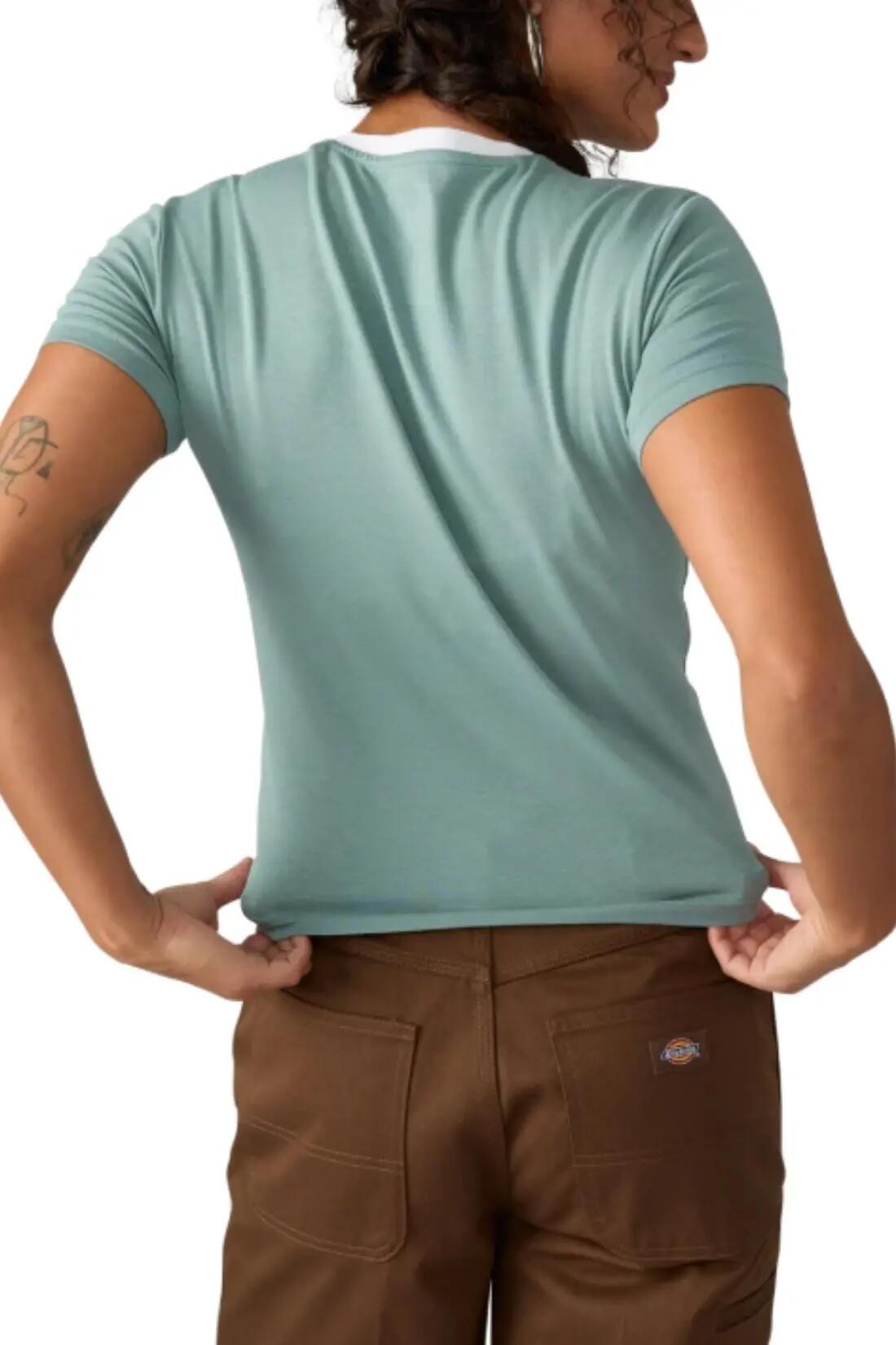 T-shirt - senhora - Plainville Ringer - azul-claro 3/3