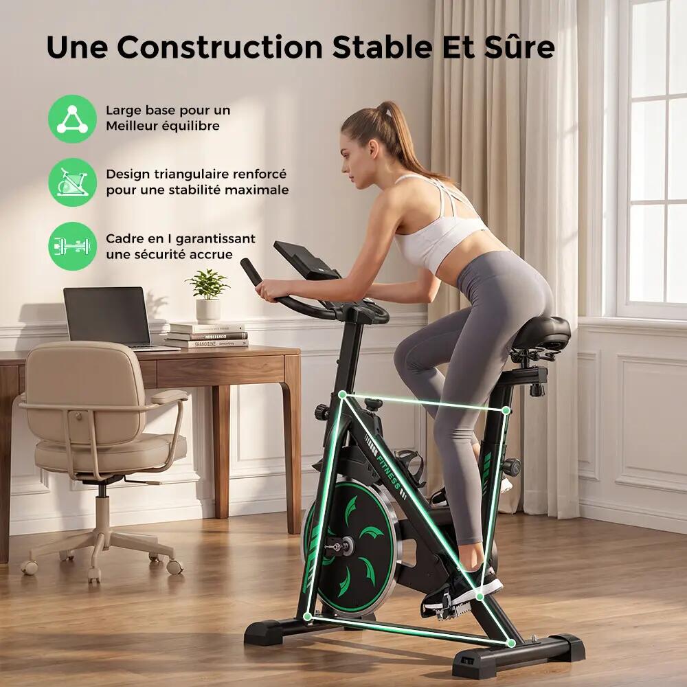 iscooter DC002A Heimtrainer, 6 kg Schwungrad, FitShow App 11/12