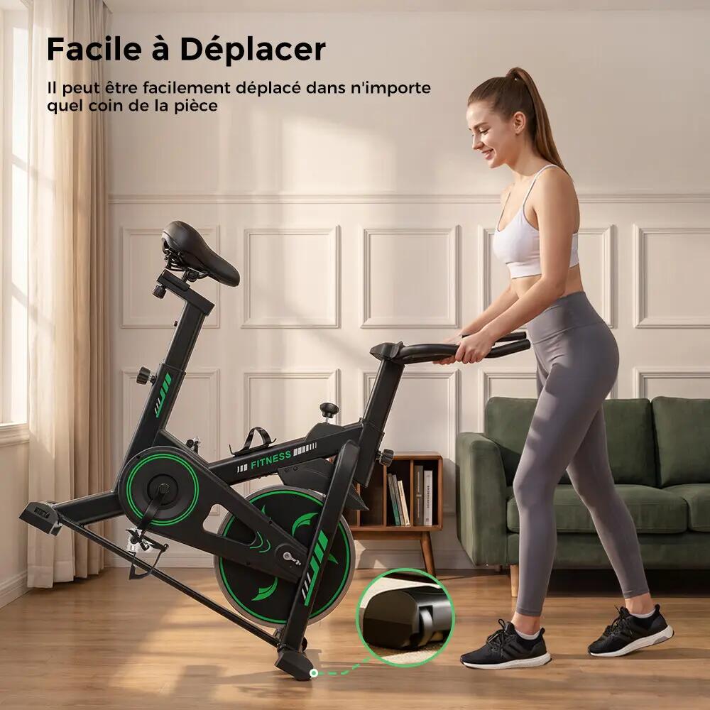 iscooter DC002A Heimtrainer, 6 kg Schwungrad, FitShow App 10/12