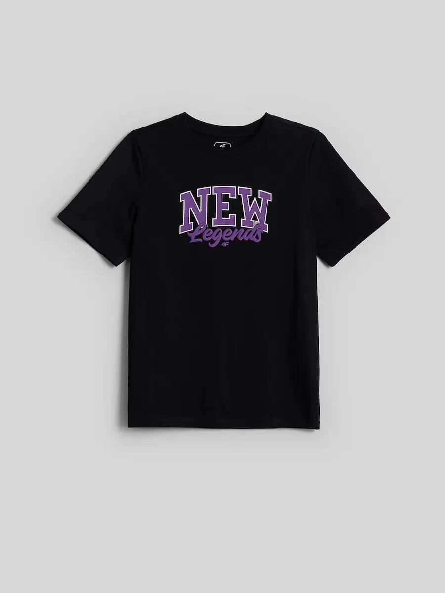 T-shirt bawełniany chłopięcy 4F 4/5