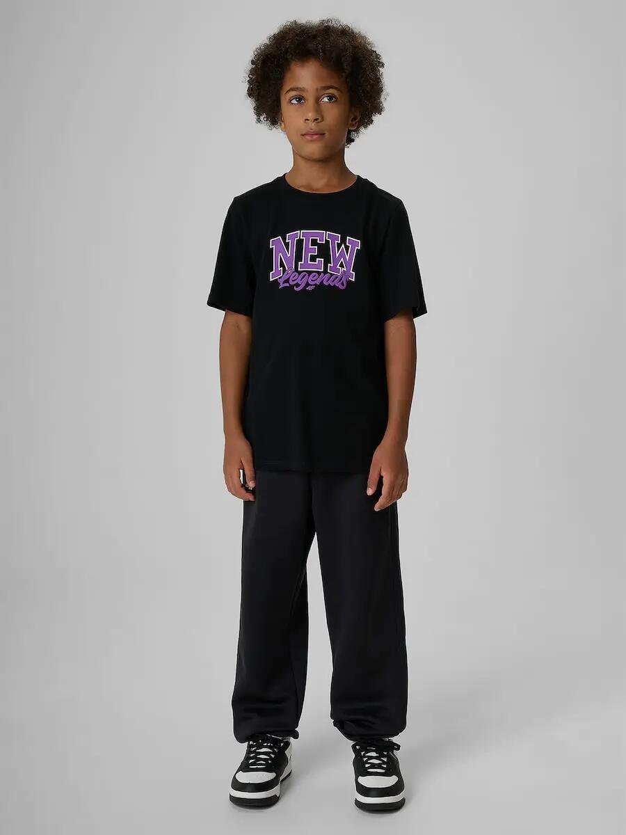 T-shirt bawełniany chłopięcy 4F 3/5