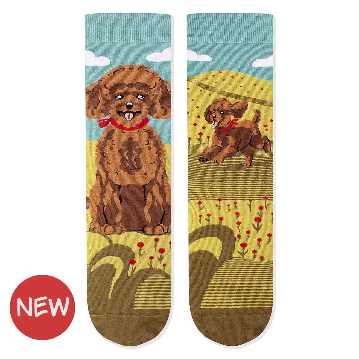 Șosete din bumbac Arty Socks cu Pudel - Imagine 1