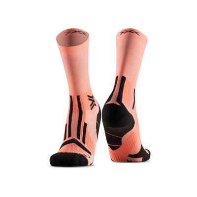X-socks trail perform crew dusty/rose/black