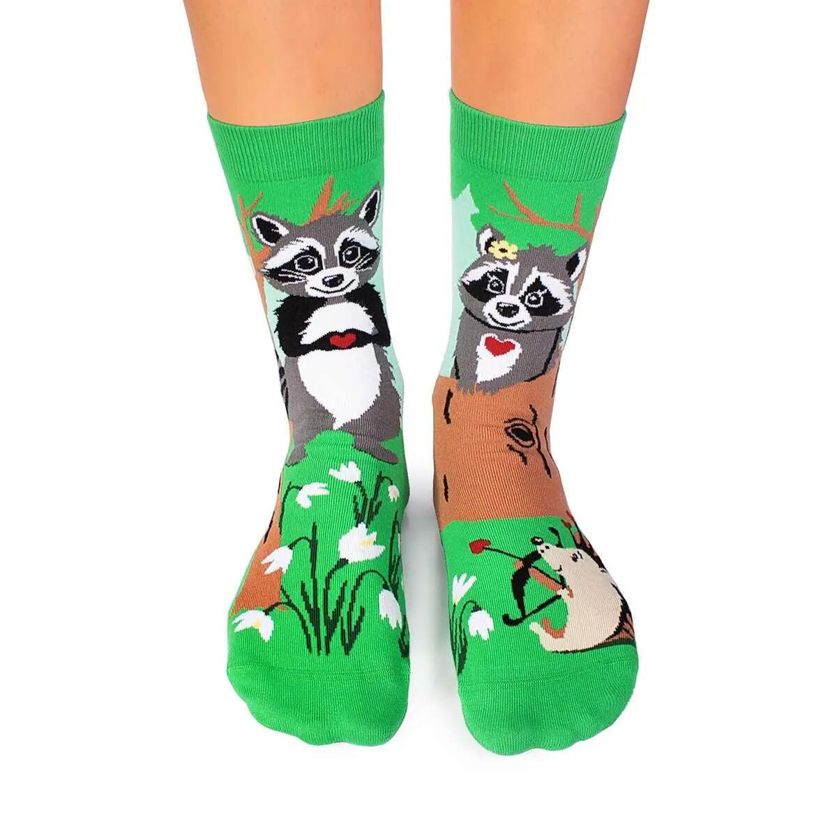 Arty Socks Szerelmes Mosomedve organikus pamut zokni 2/7