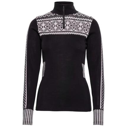 Langarm Shirt 1/2 Reißverschluss für Damen Kari Traa Ines