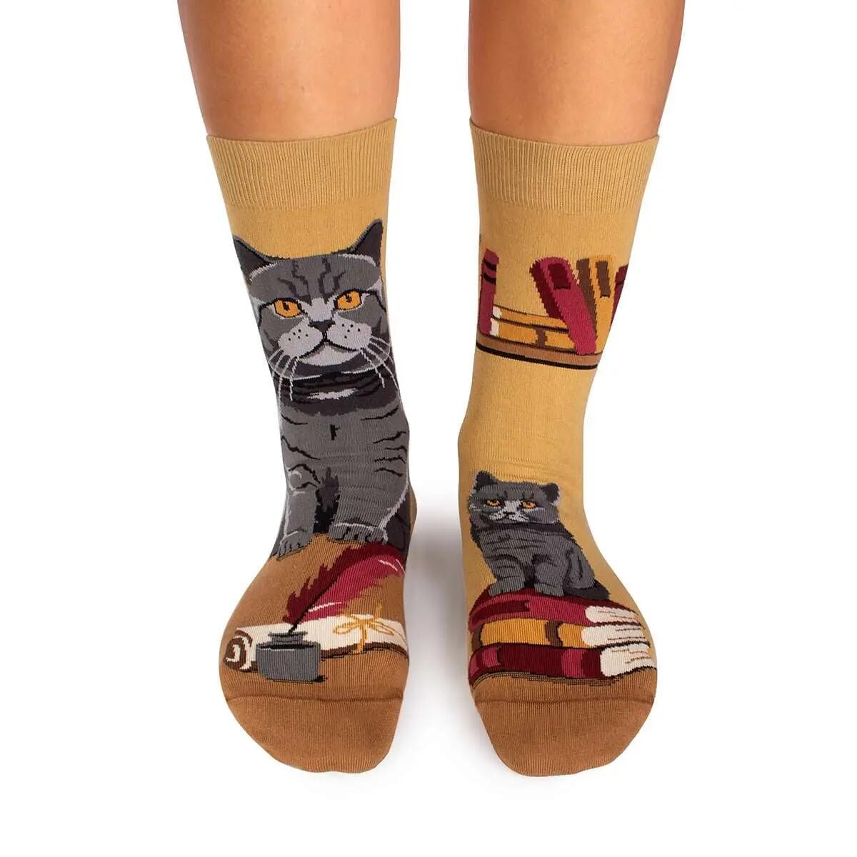 Arty Socks pamut zokni British Shorthair macskás béz 2/2