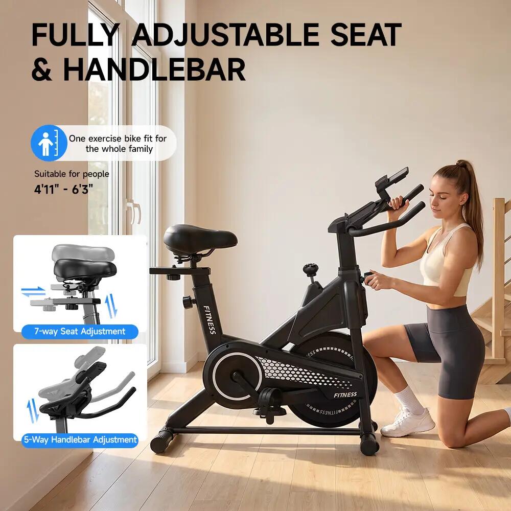 iscooter DC001A magnetischer Heimtrainer, 5 kg Schwungrad 8/9