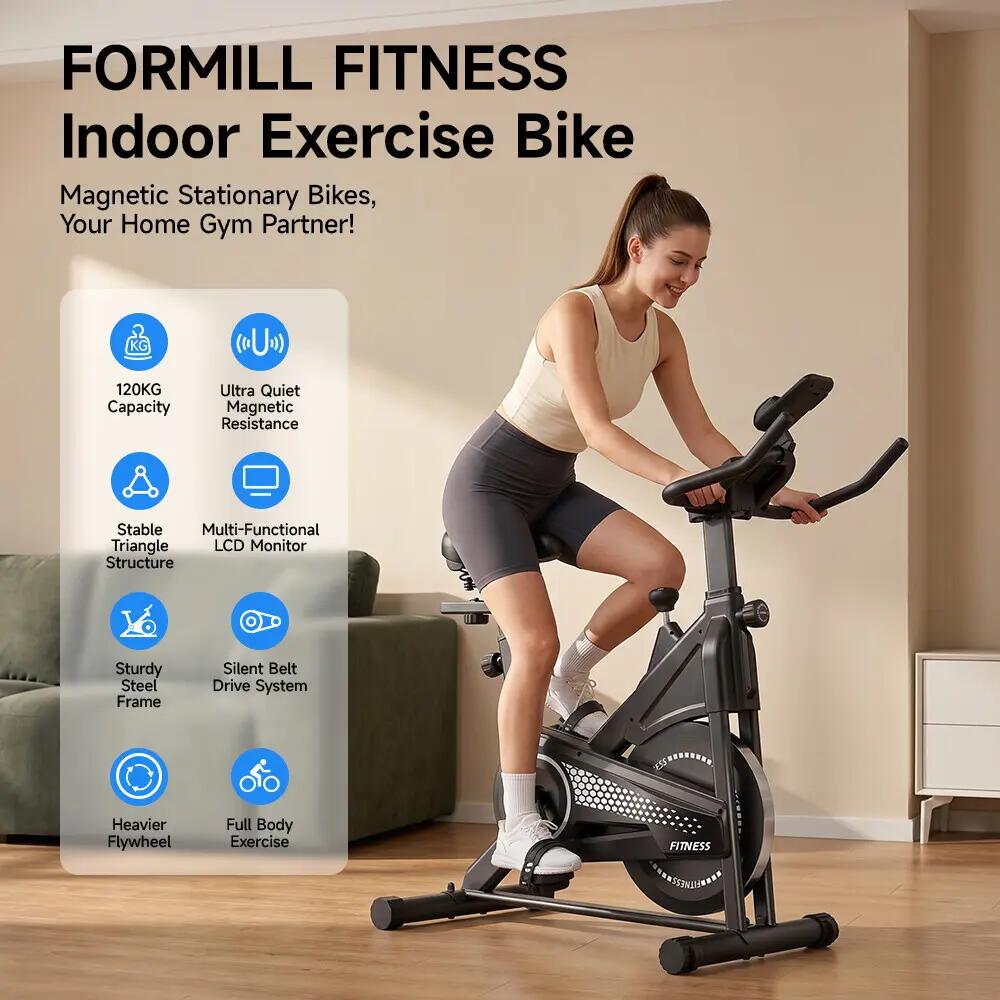 iscooter DC001A magnetischer Heimtrainer, 5 kg Schwungrad 3/9