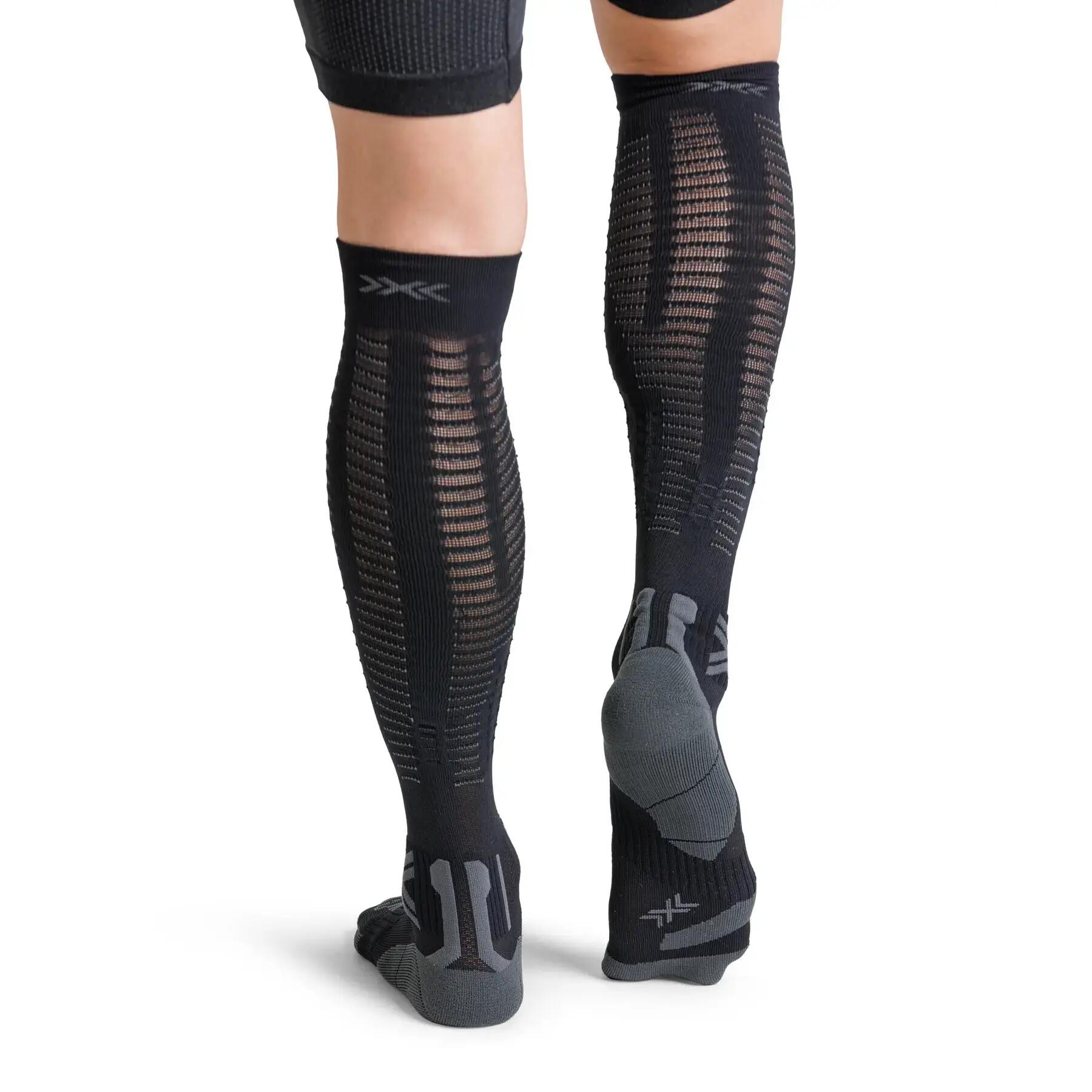 X-Socks Run Expert Effektor Otc Sokken Zwart/Donkergrijs 4/4