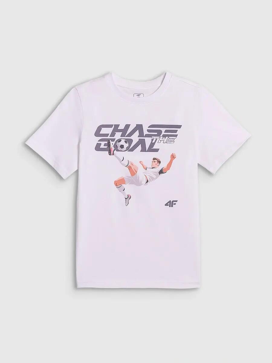 T-shirt bawełniany chłopięcy 4F 7/7