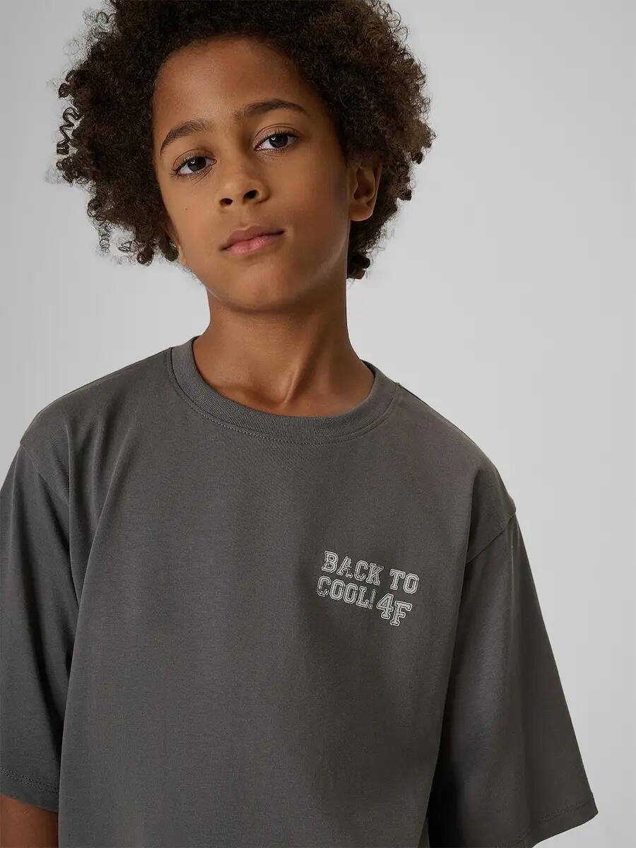 T-shirt bawełniany chłopięcy 4F 3/6