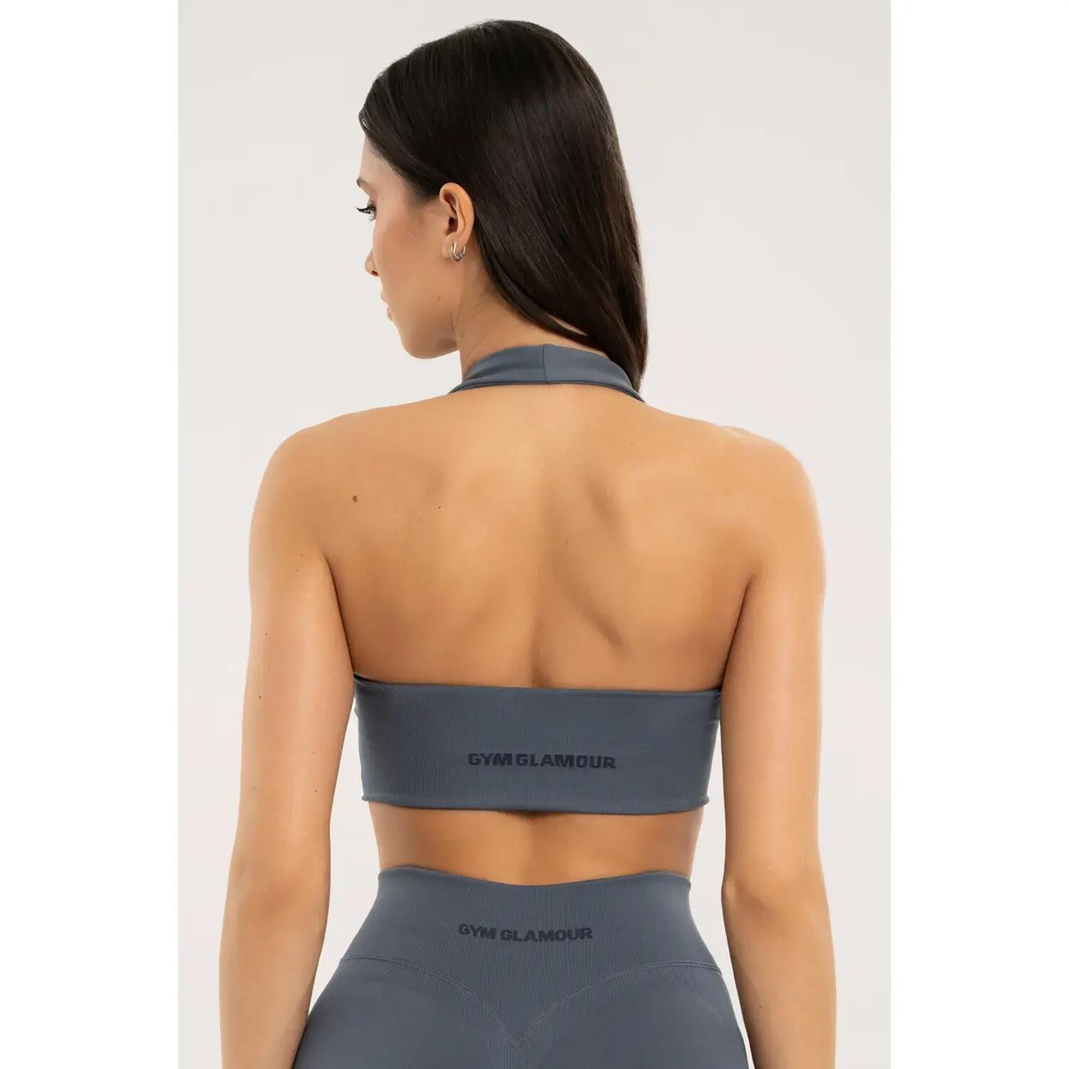 Damski biustonosz typu halter Gym Glamour Seamless open back 3/3