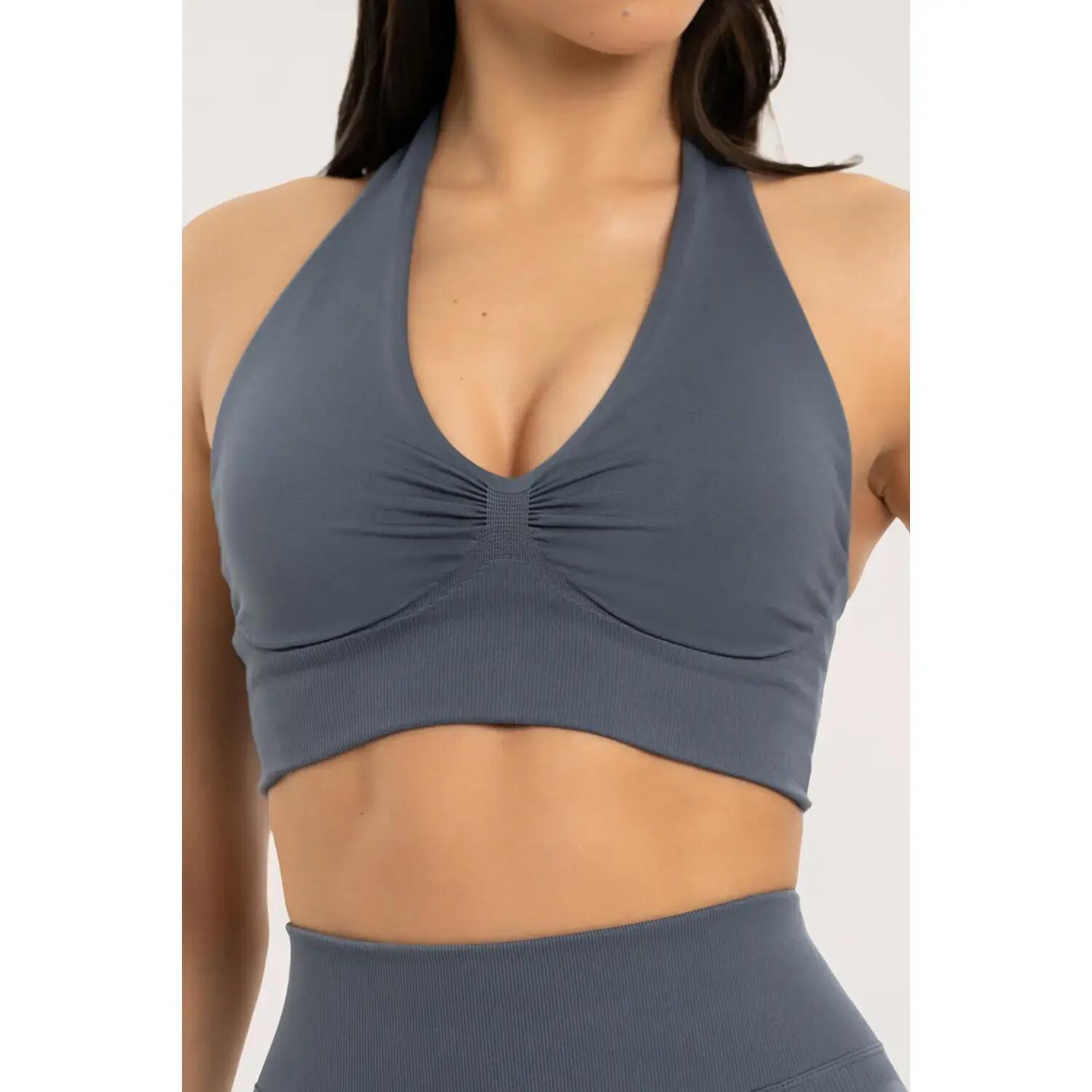 Damski biustonosz typu halter Gym Glamour Seamless open back 2/3