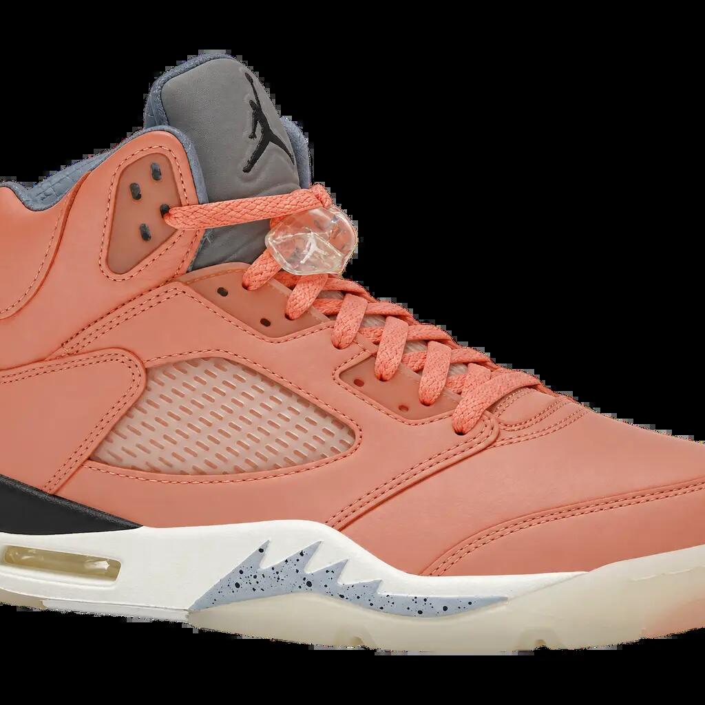 Pánske - tenisky - polovysoké - lesklé - Jordan 5 Retro - červené
