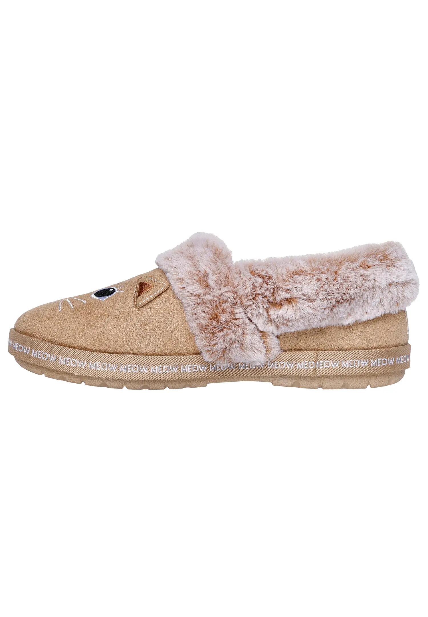 Skechers Damen BOBS Too Cozy Meow Pajamas Hausschuhe 33355 TAN 4/4