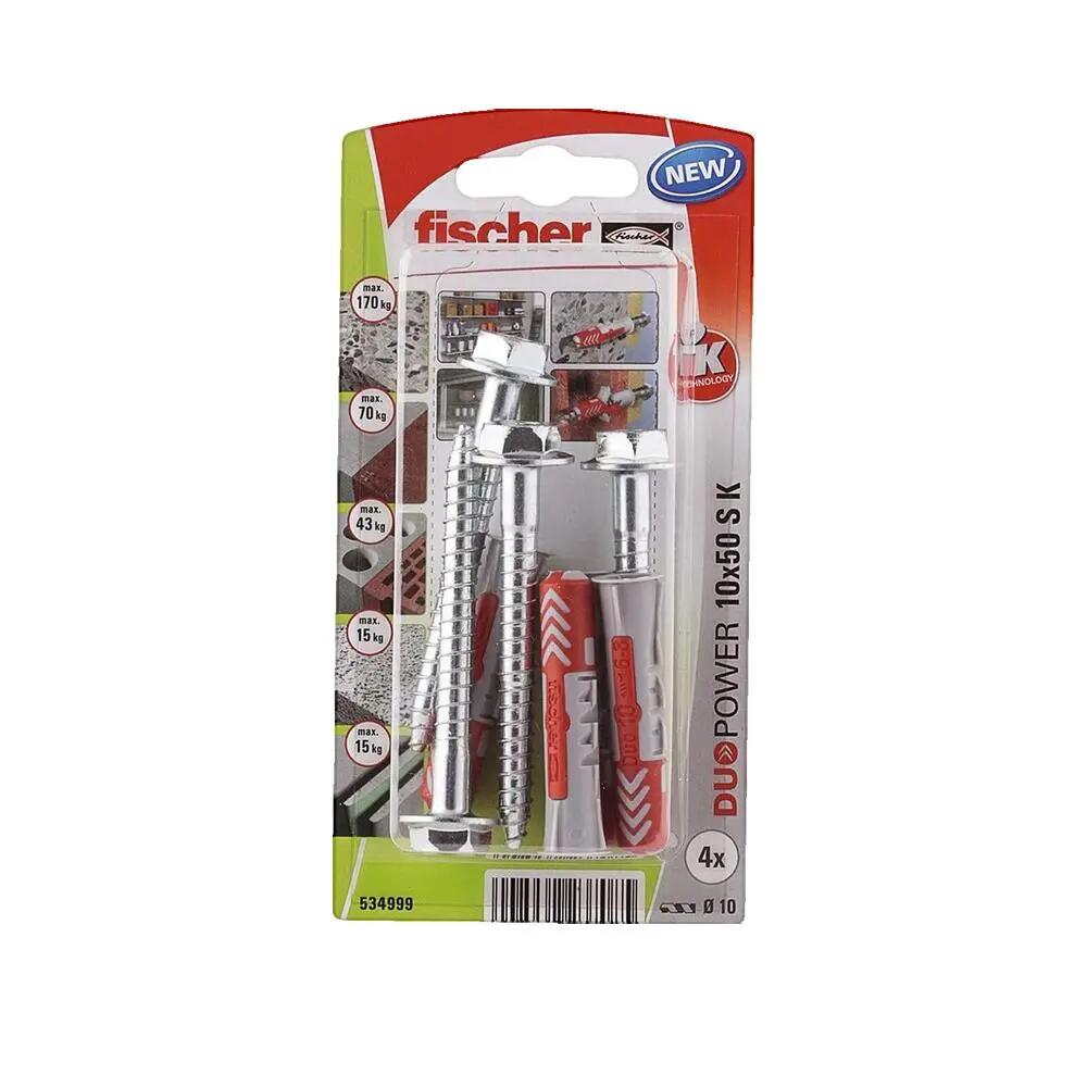 Set de chevilles et vis Fischer DuoPower 3/3