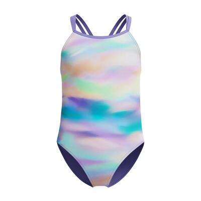 1-delig meisjes zwempak speedo print twinstrap