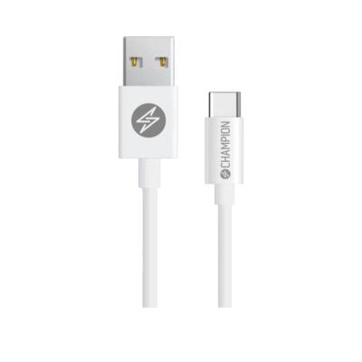 Câble usb champion usb-a naar usb-c 3m wit
