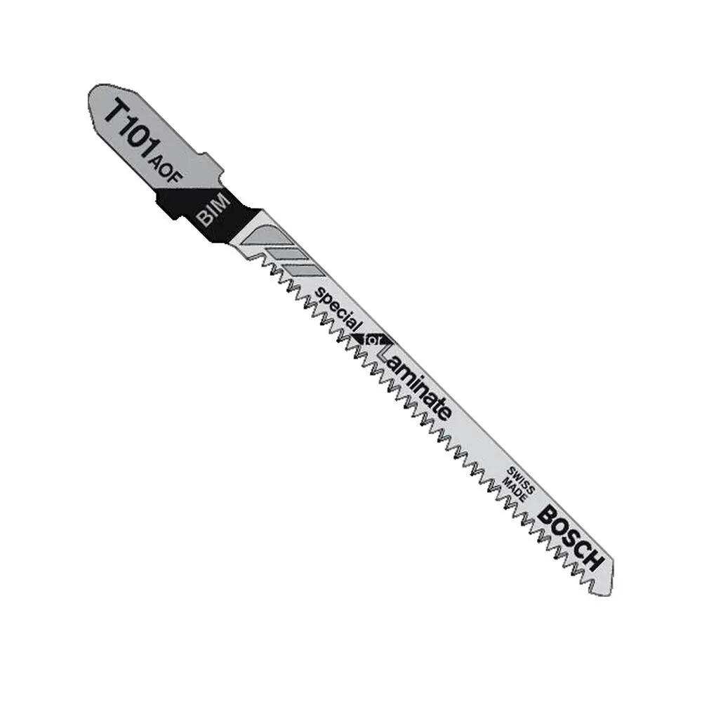 Lame de scie sauteuse Bosch T 101 AOF pour bois dur — 5 pièces 2/3