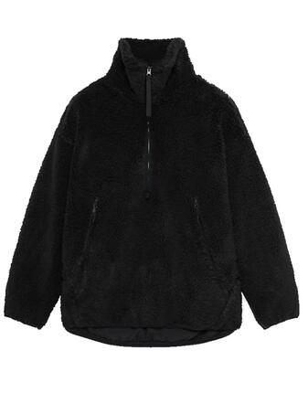 OAKLEY Oakley Herren Fleece Snowdrifter QTR Zip Jacke Pitch Black