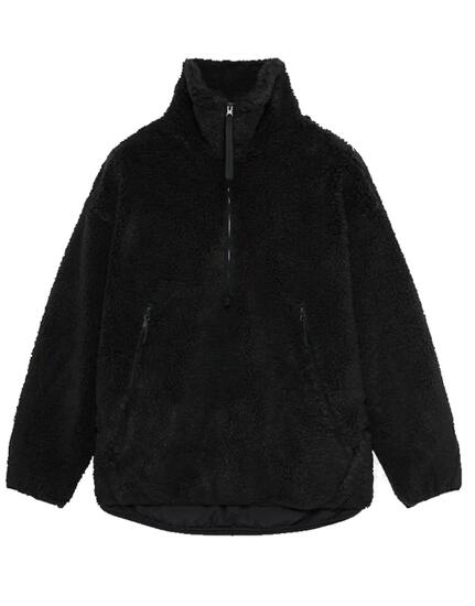 OAKLEY Oakley Herren Fleece Snowdrifter QTR Zip Jacke Pitch Black