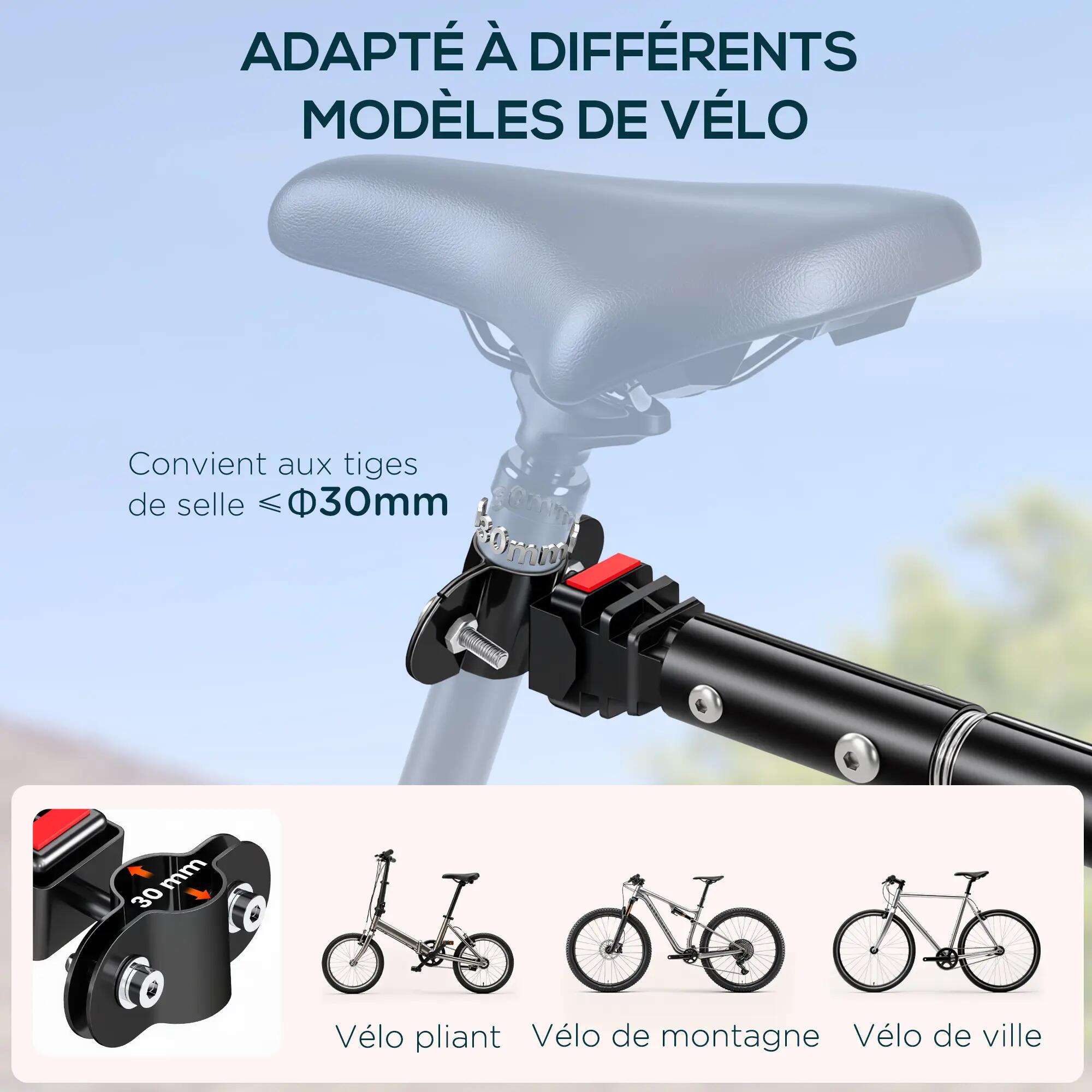 Remorque de vélo en acier 3/5